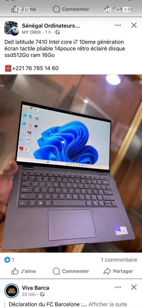 Nouveau Dell Latitude 7410 16GB Intel Core i7 SSD 256GB