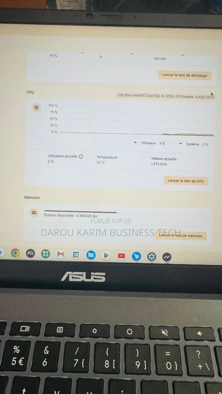 Nouveau Asus Chromebook C223 8GB Intel Core i5 SSD 128GB