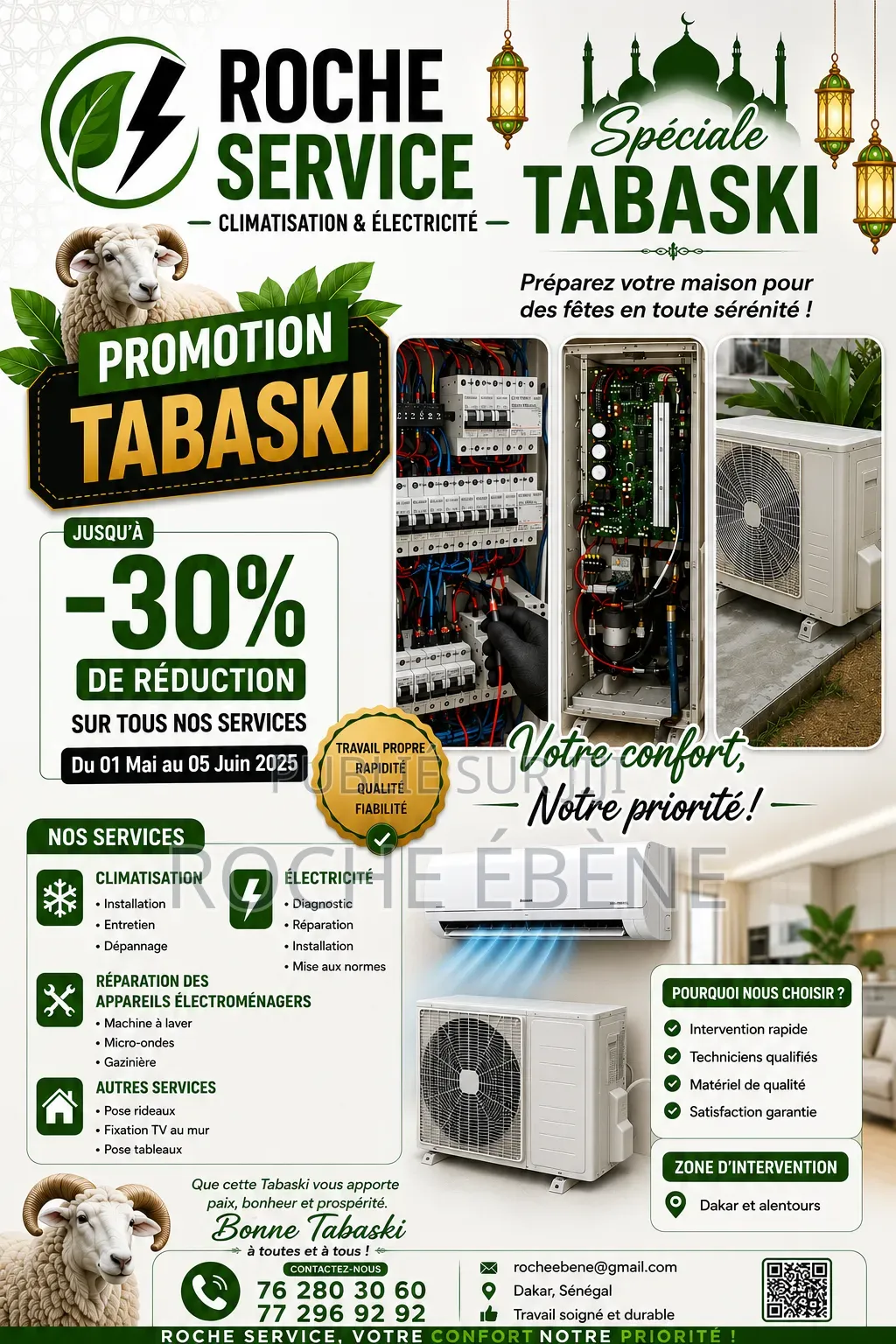 Promo Tabaski Sur l'Installation De Votre Clim