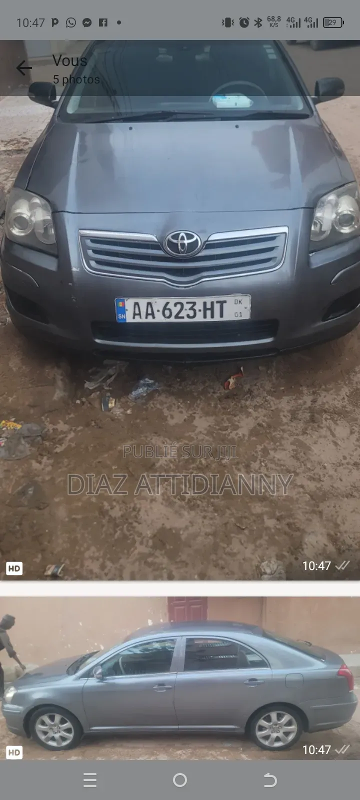 Toyota Avensis 2.0 Advanced Automatic 2009 Gris
