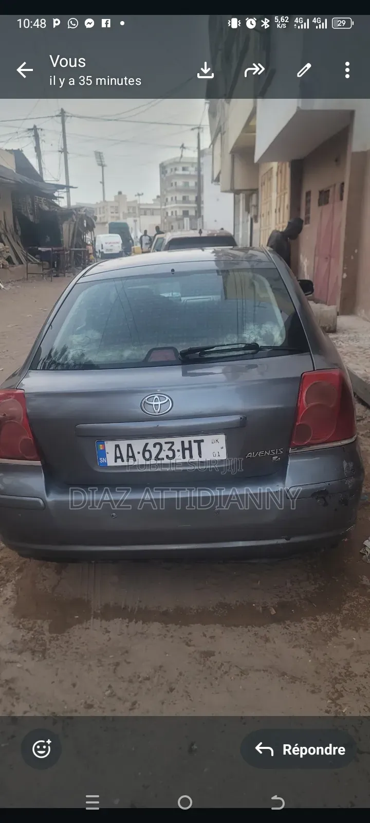 Toyota Avensis 2.0 Advanced Automatic 2009 Gris
