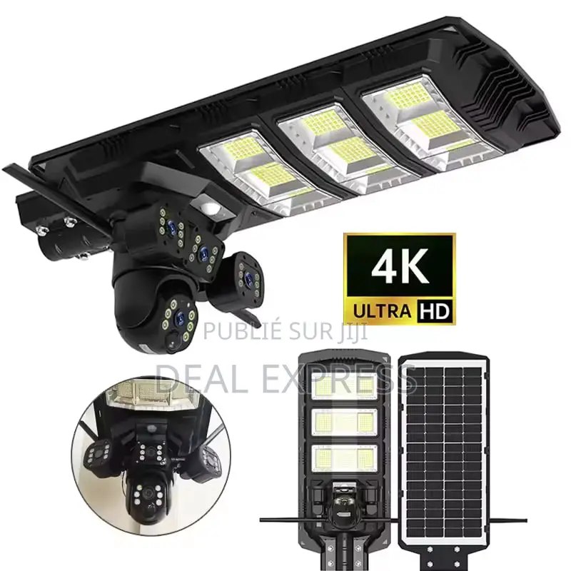 Caméra Énergie Solaire Avec Lampadaire 4g