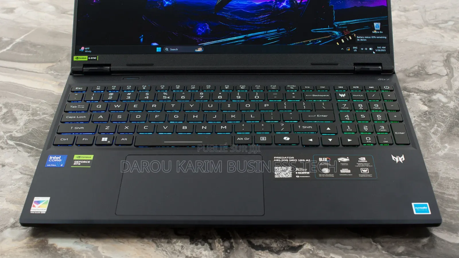 Nouveau Acer Predator Helios 16 16GB Intel Core i9 SSD 1T