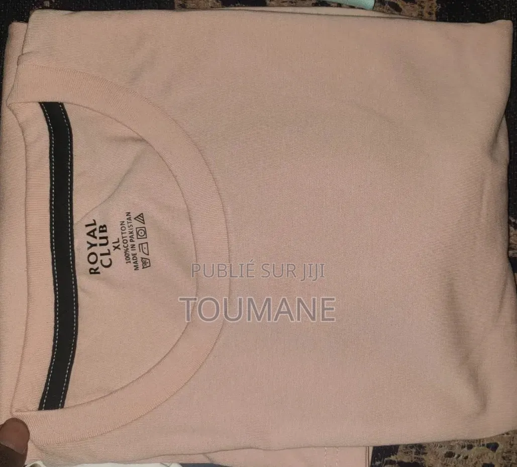Pack De 3 T-Shirt Unique 100% Coton À 5550 Et 2000f Pour Détailler