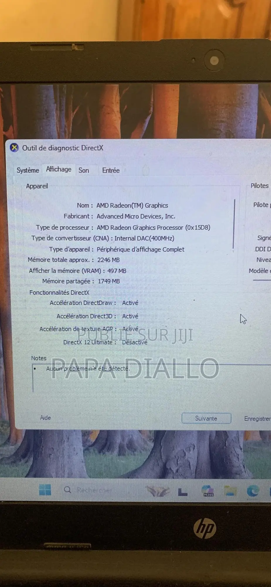 Ordinateur portable HP Autre 4GB AMD SSD 256GB