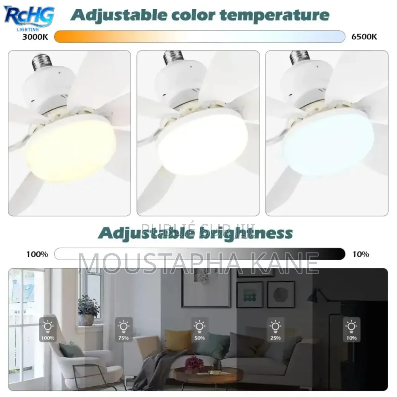 Lampe Et Ventilateur Pour Chambre