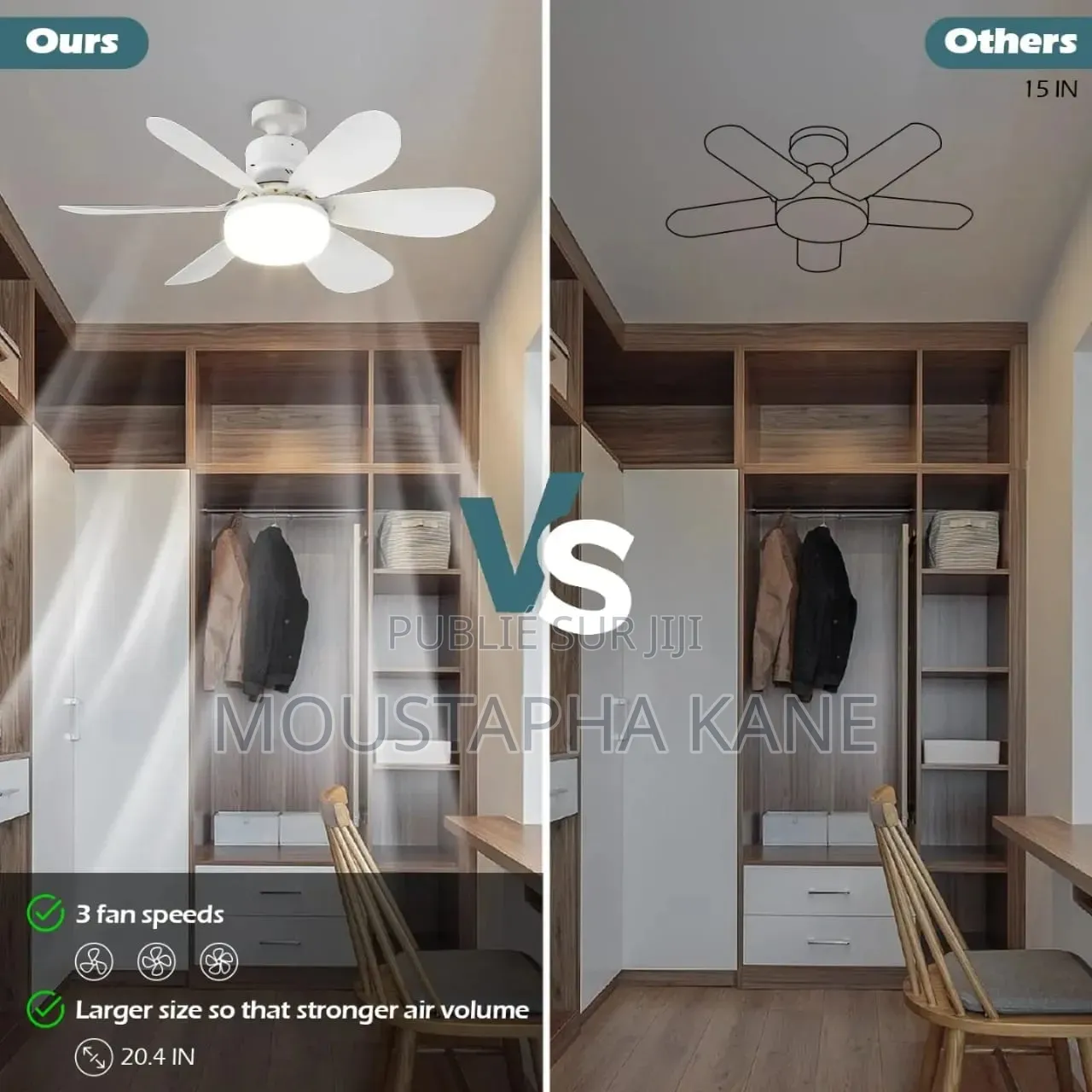 Lampe Et Ventilateur Pour Chambre