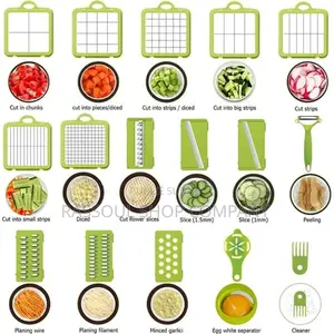 Coupe Légumes Multifonctions 22 Pièces Très Pratique Prix:4500f
