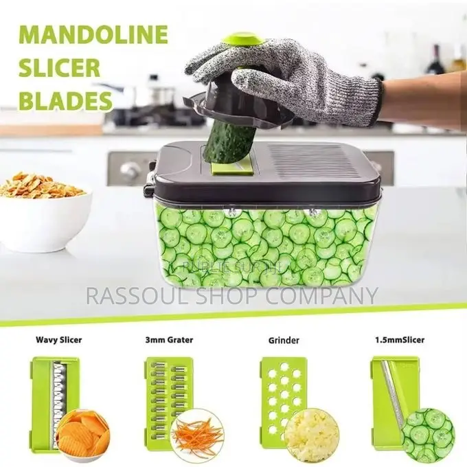 Coupe Légumes Multifonctions 22 Pièces Très Pratique Prix:4500f