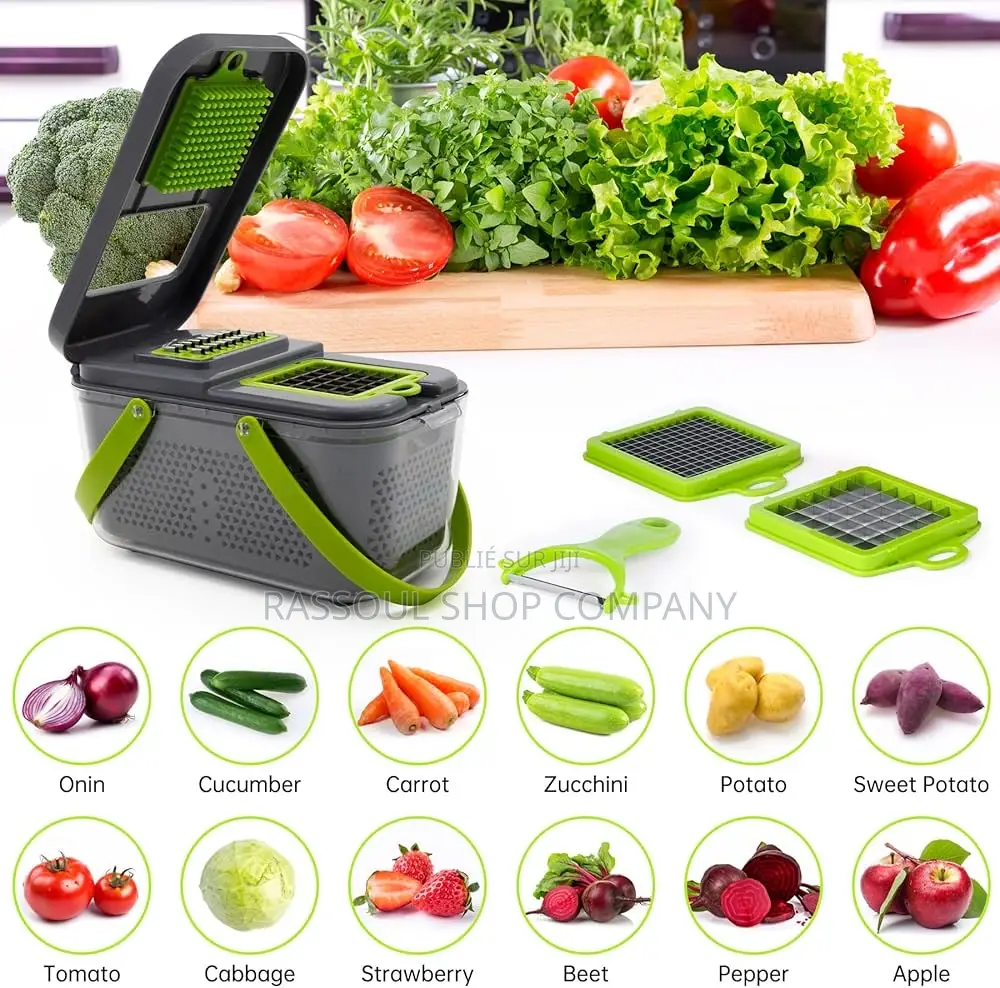 Coupe Légumes Multifonctions 22 Pièces Très Pratique Prix:4500f
