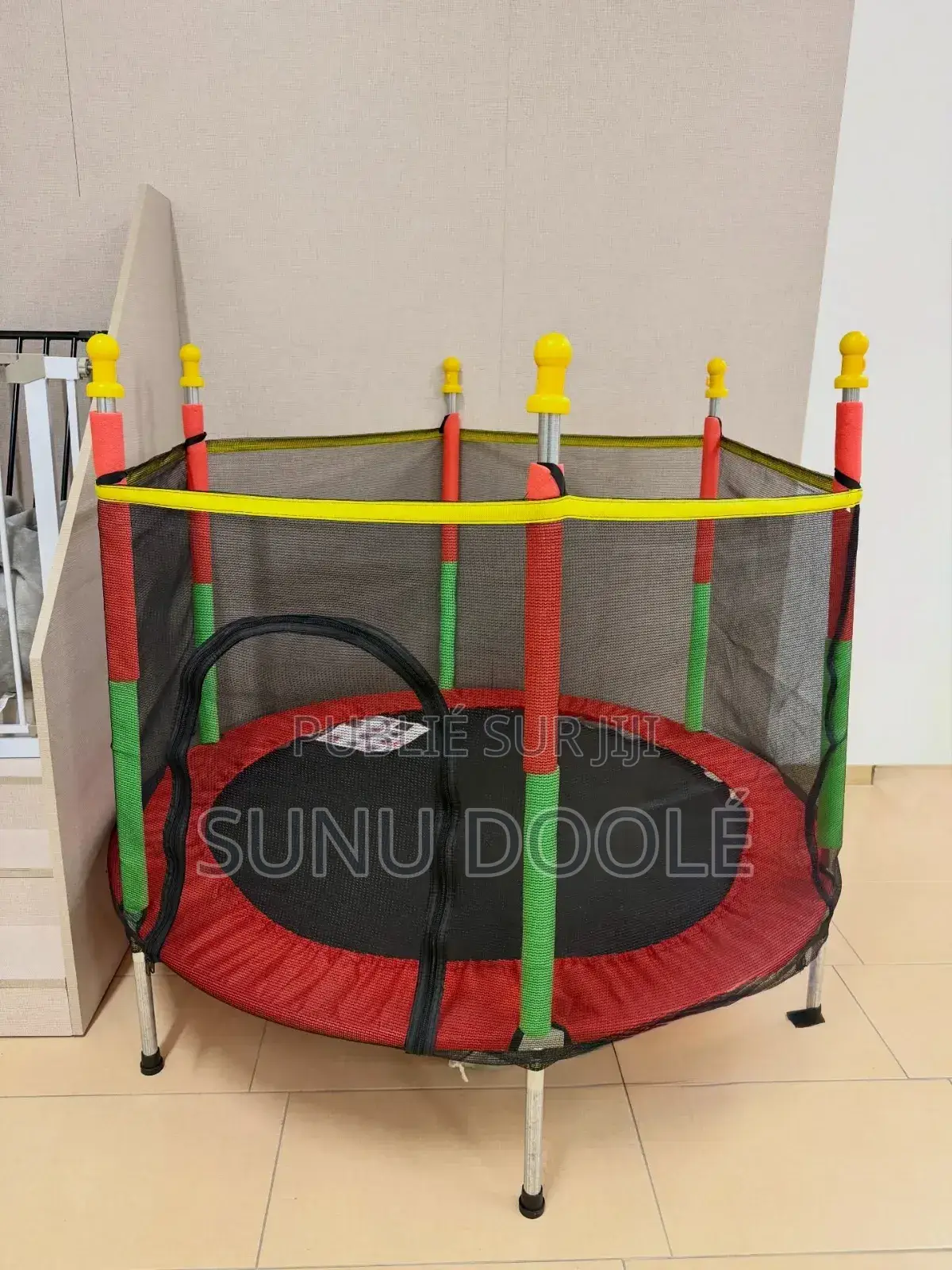 Trampoline Babygo De 140 Cm Avec Filet De Sécurité, Cadre Et Pieds