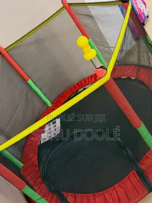 Trampoline Babygo De 140 Cm Avec Filet De Sécurité, Cadre Et Pieds