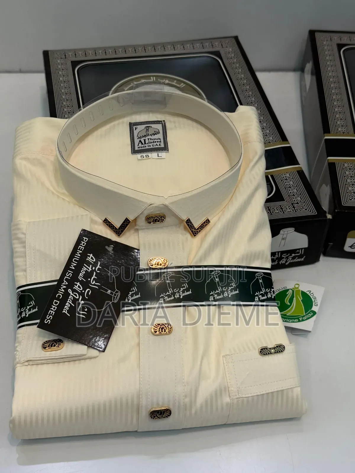 Chemise El Hadji Coton Manchette Original Sans Pantalon