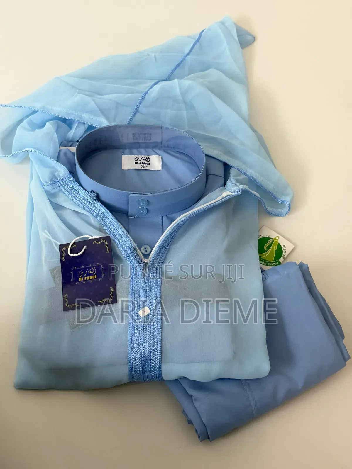 Djalaba Transparent + Chemise Avec Pantalon