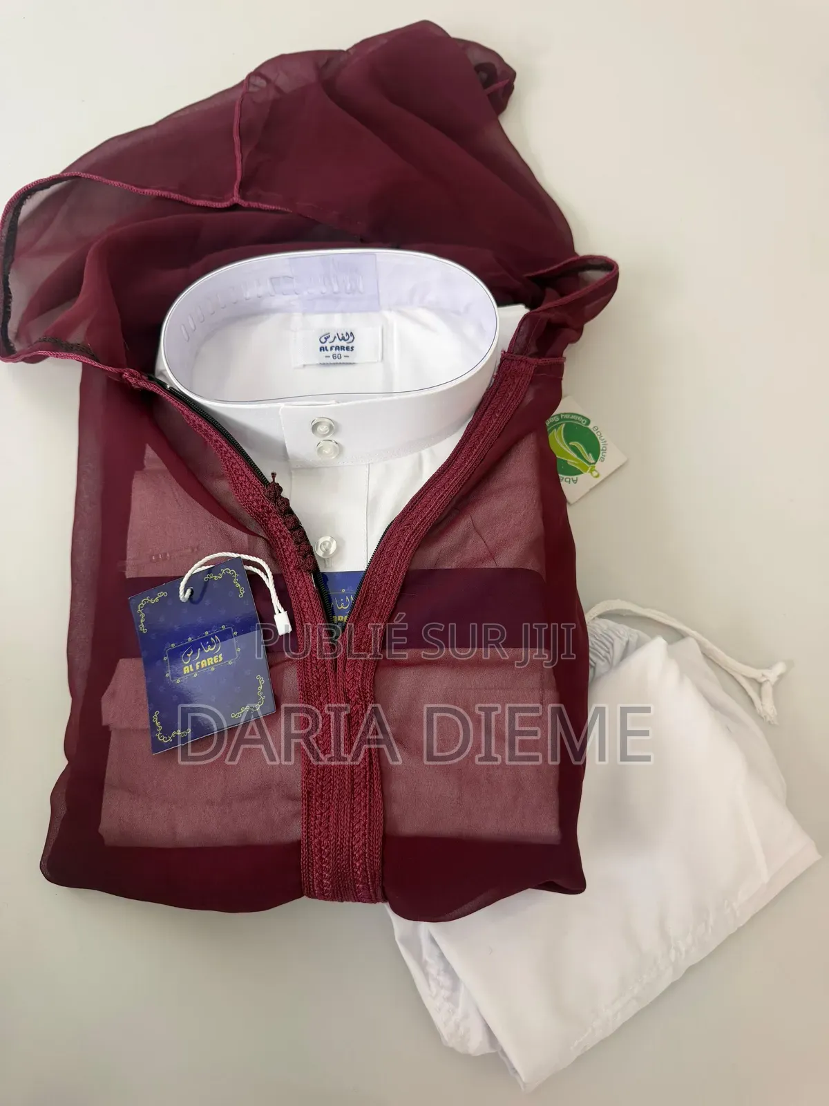Djalaba Transparent + Chemise Avec Pantalon