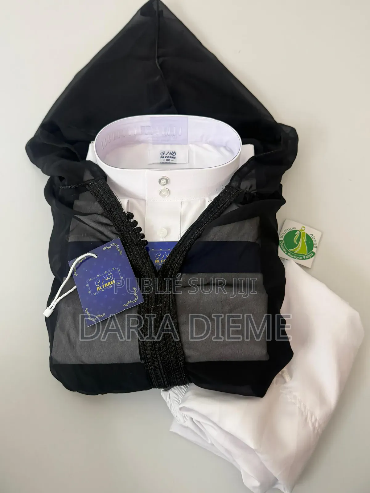 Djalaba Transparent + Chemise Avec Pantalon