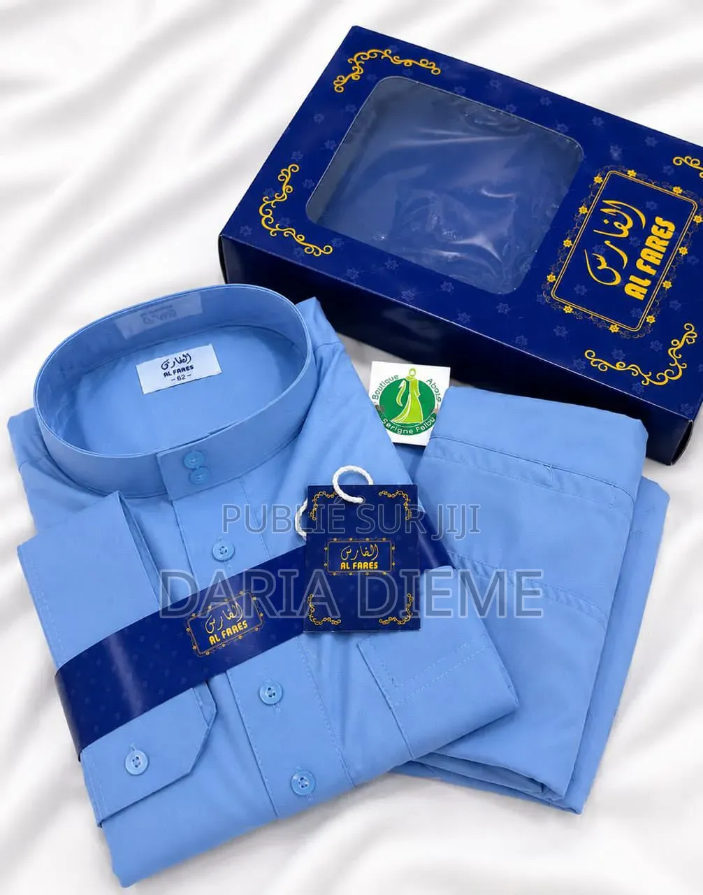 Chemise El Hadj Col Mao Al Fares Couleur