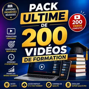 Pack Ultime De 200 Vidéos De Formation