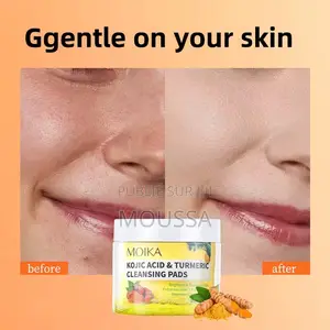 Pads Nettoyants Kojic Acid Curcuma – Glow Naturel Instantané