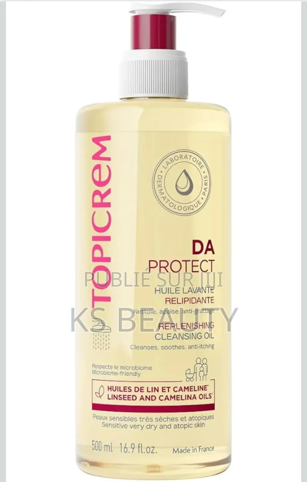 Topicrem Da Protect Huille Lavante Relipidante 500ml