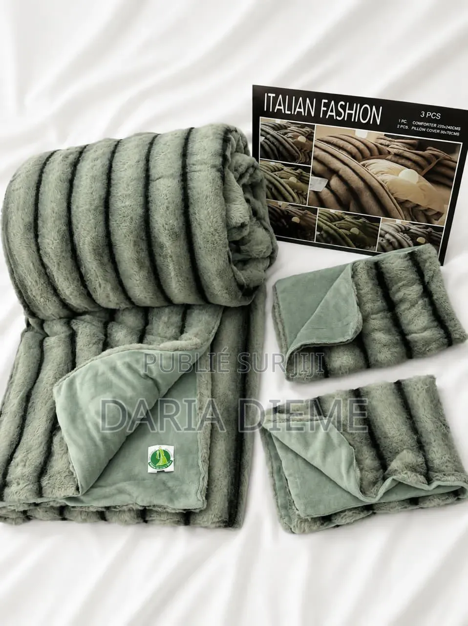 Drap Couette Fourrure 3 Pièces