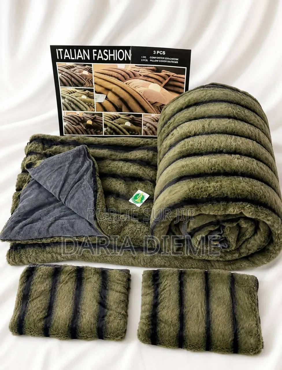 Drap Couette Fourrure 3 Pièces