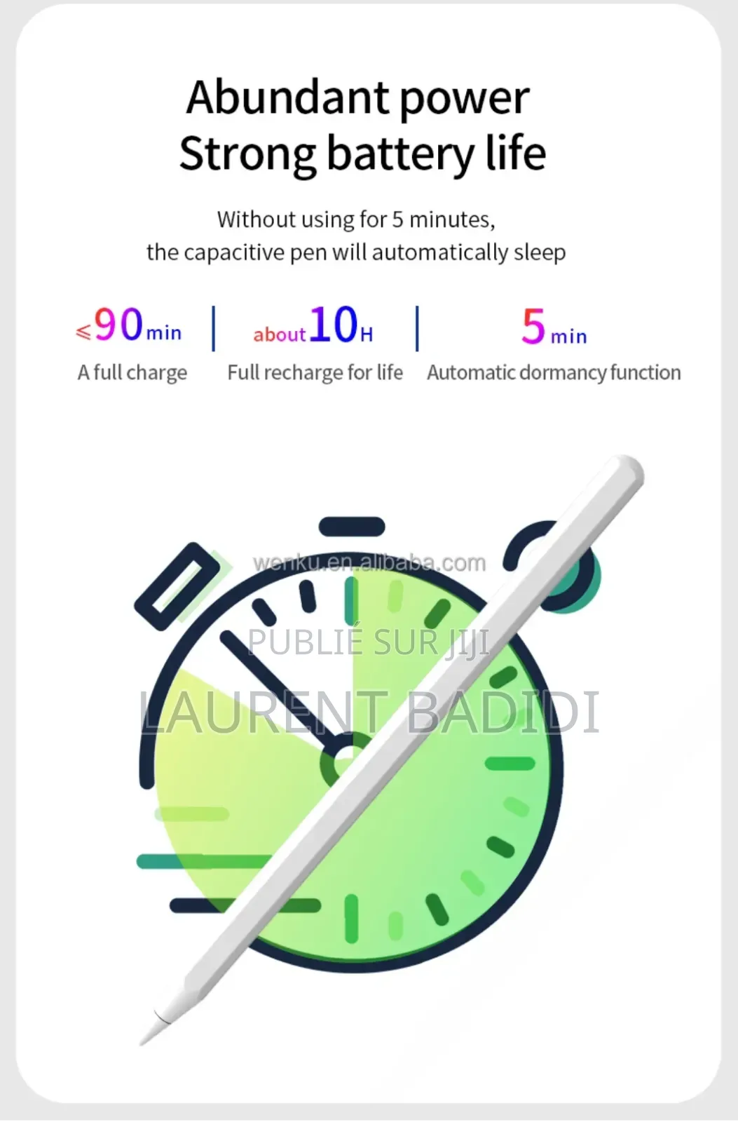 Stylet Magnétique Connecté Pour iPad