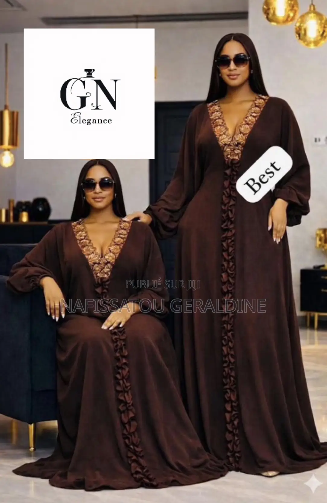Boubou Femme Élégant À Dakar | Mode Chic Gnelegance