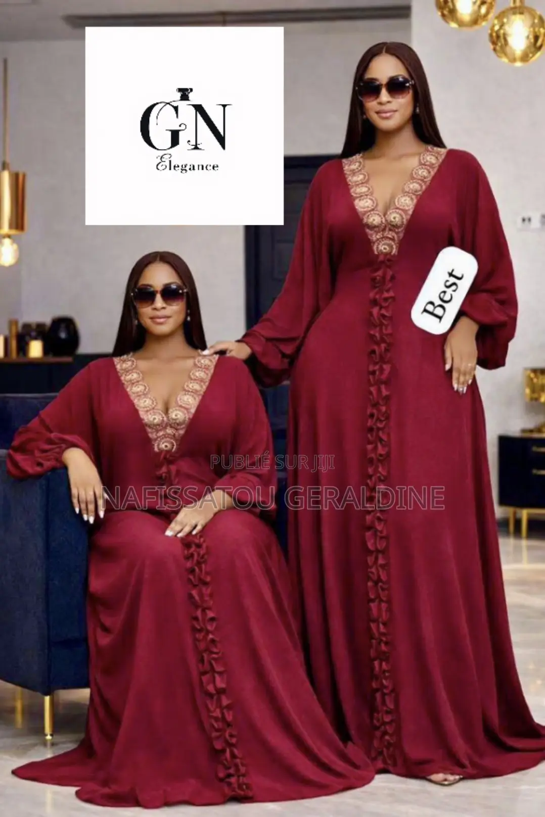 Boubou Femme Élégant À Dakar | Mode Chic Gnelegance