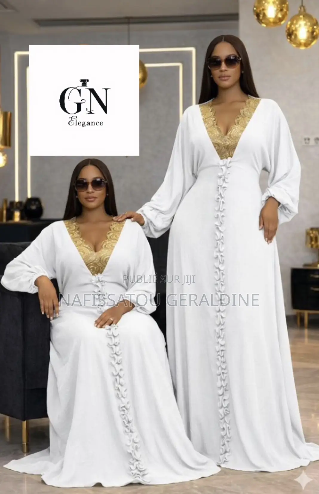 Boubou Femme Élégant À Dakar | Mode Chic Gnelegance