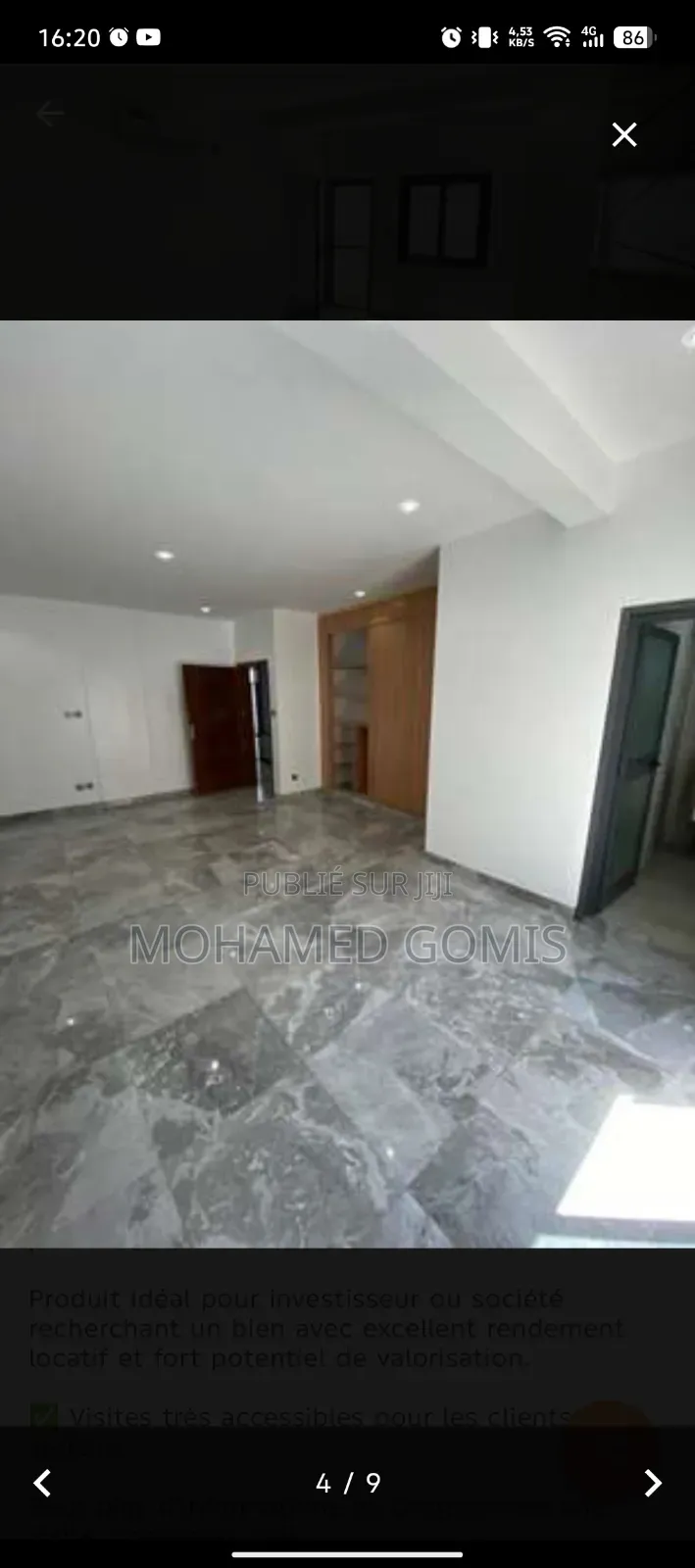 12chbre Appartement-terrasse dans Mermoz à Vendre