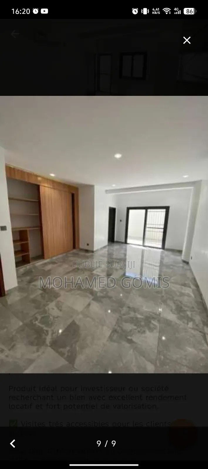 12chbre Appartement-terrasse dans Mermoz à Vendre