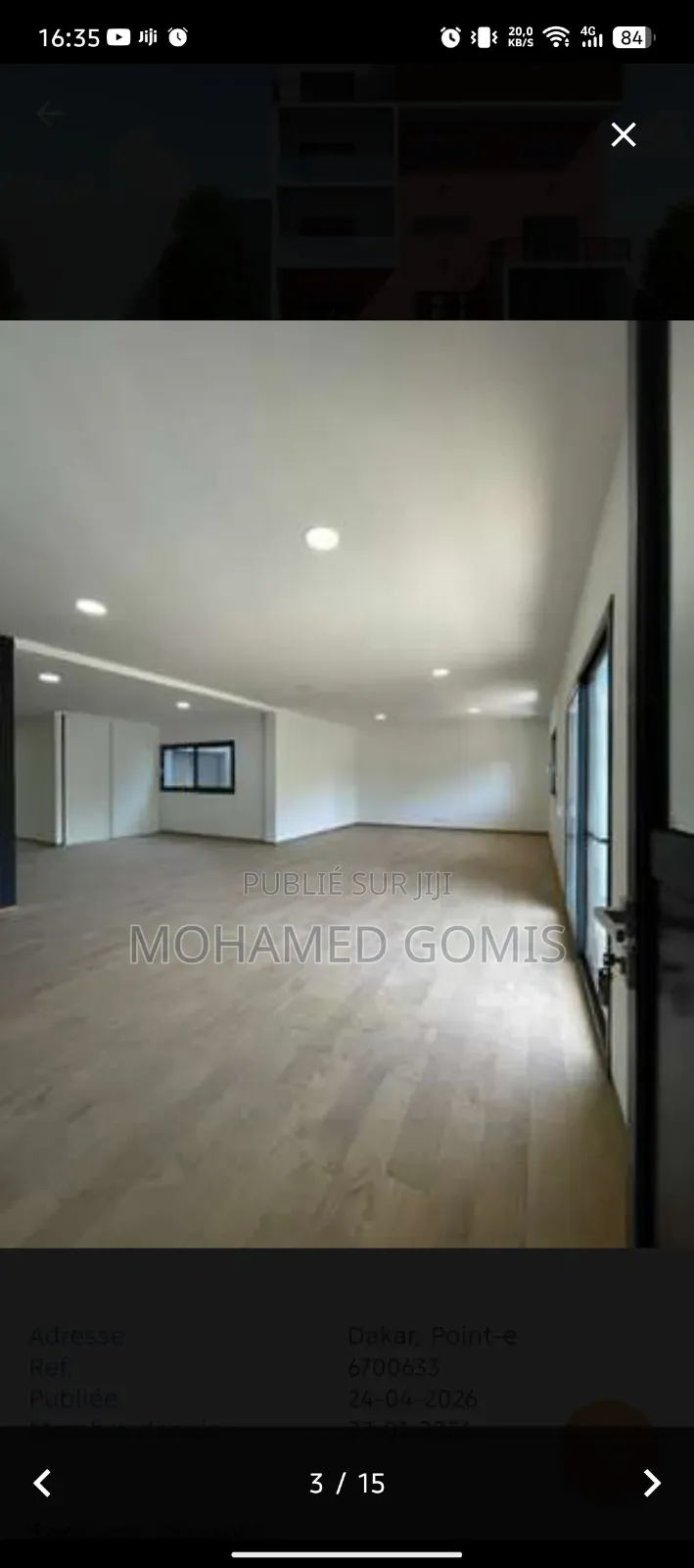 6chbre Appartement-terrasse dans Point E à Vendre
