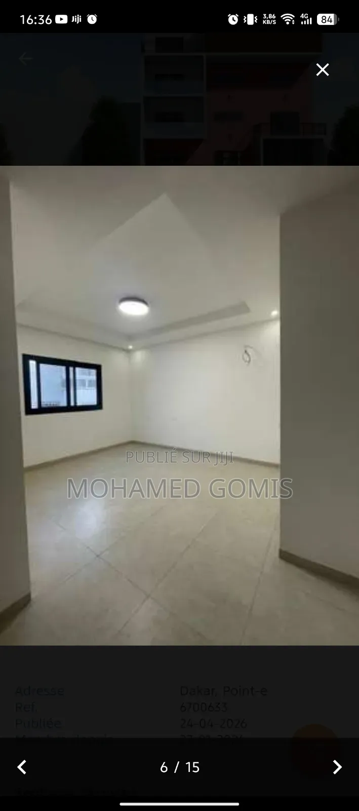 6chbre Appartement-terrasse dans Point E à Vendre