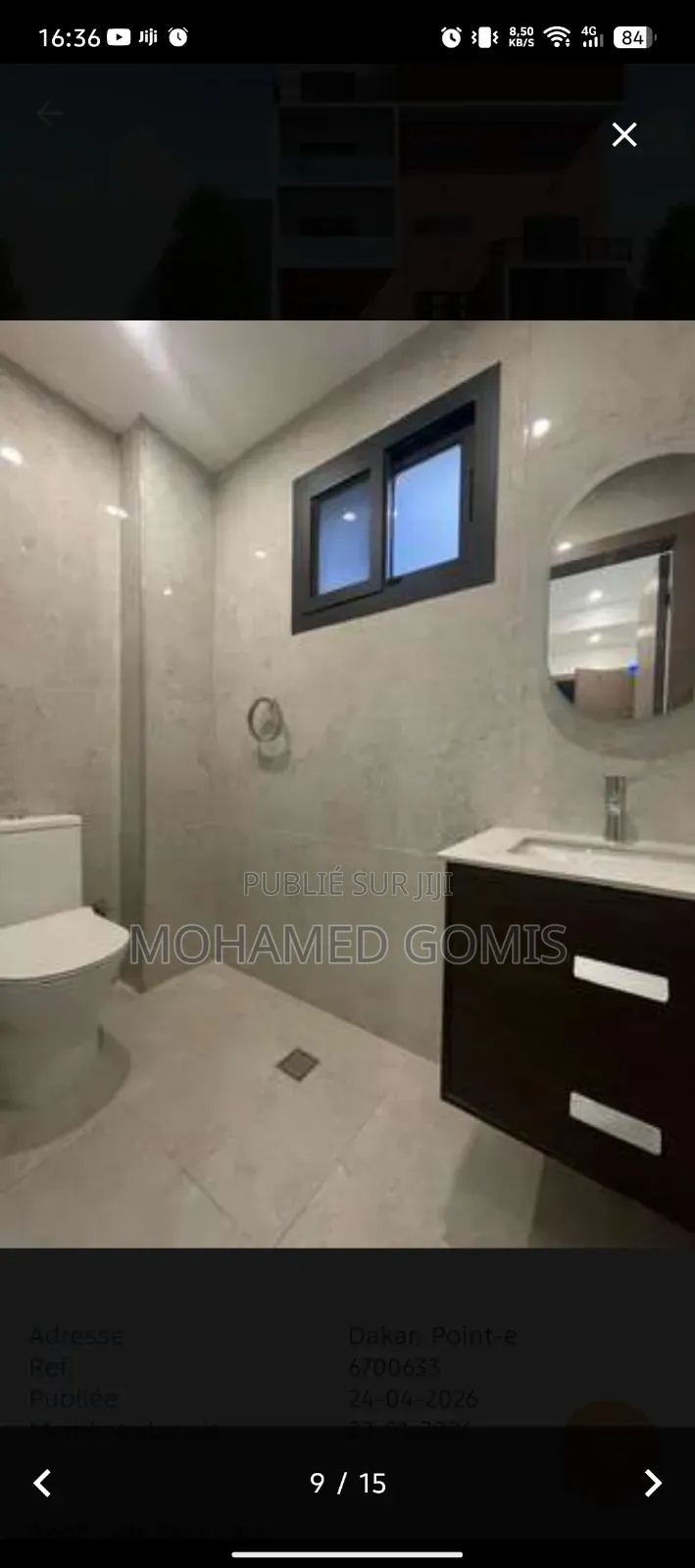 6chbre Appartement-terrasse dans Point E à Vendre
