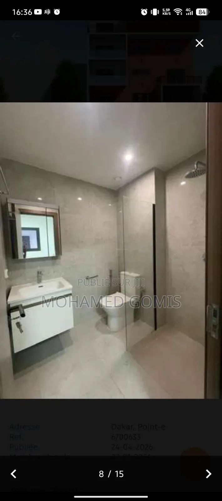 6chbre Appartement-terrasse dans Point E à Vendre