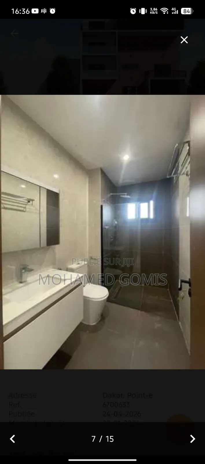 6chbre Appartement-terrasse dans Point E à Vendre