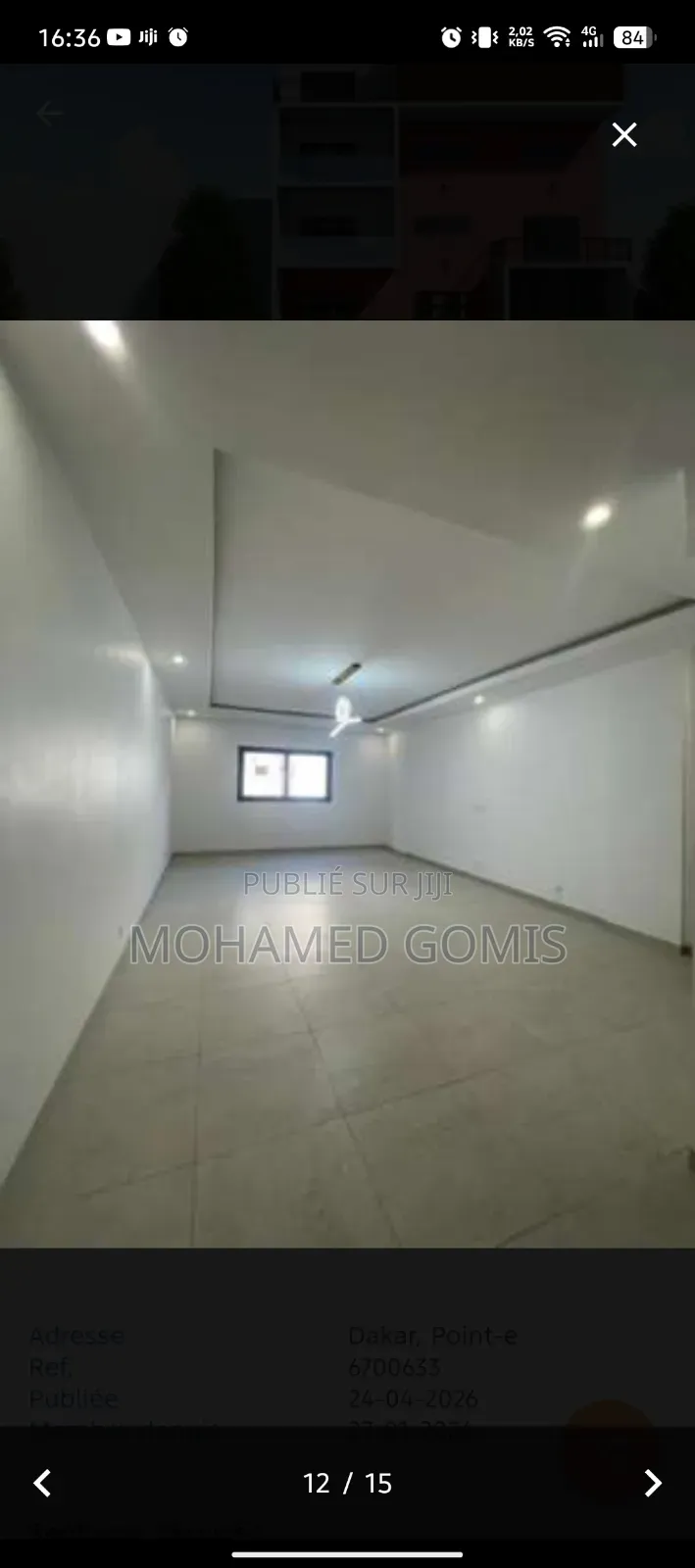 6chbre Appartement-terrasse dans Point E à Vendre