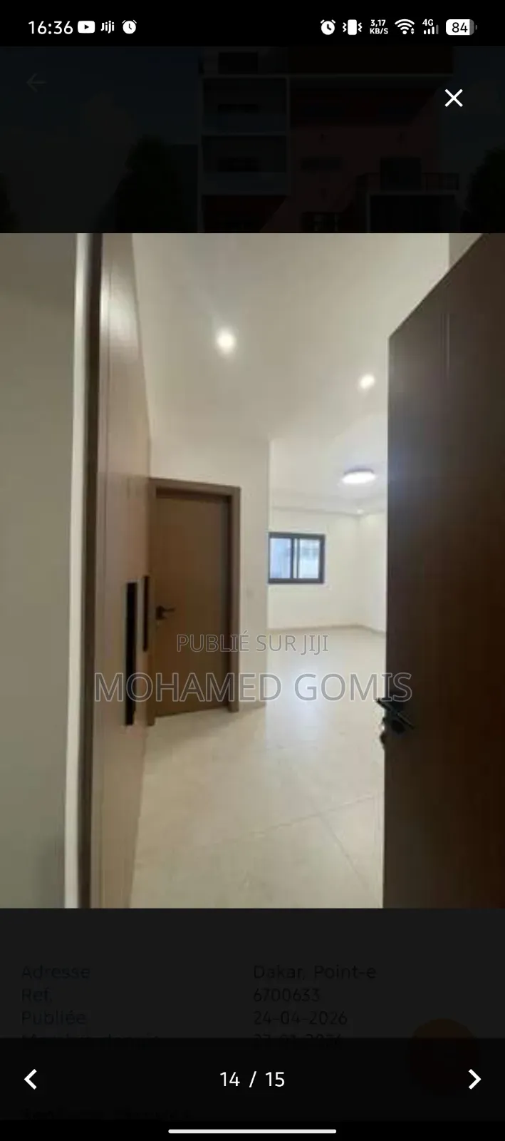 6chbre Appartement-terrasse dans Point E à Vendre