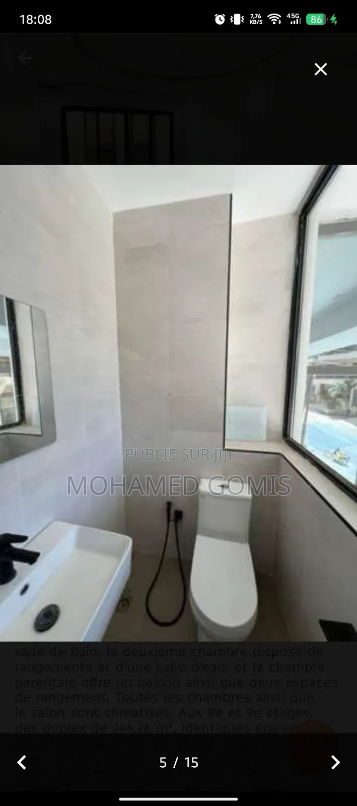20chbre Appartement-terrasse dans Point E à Vendre