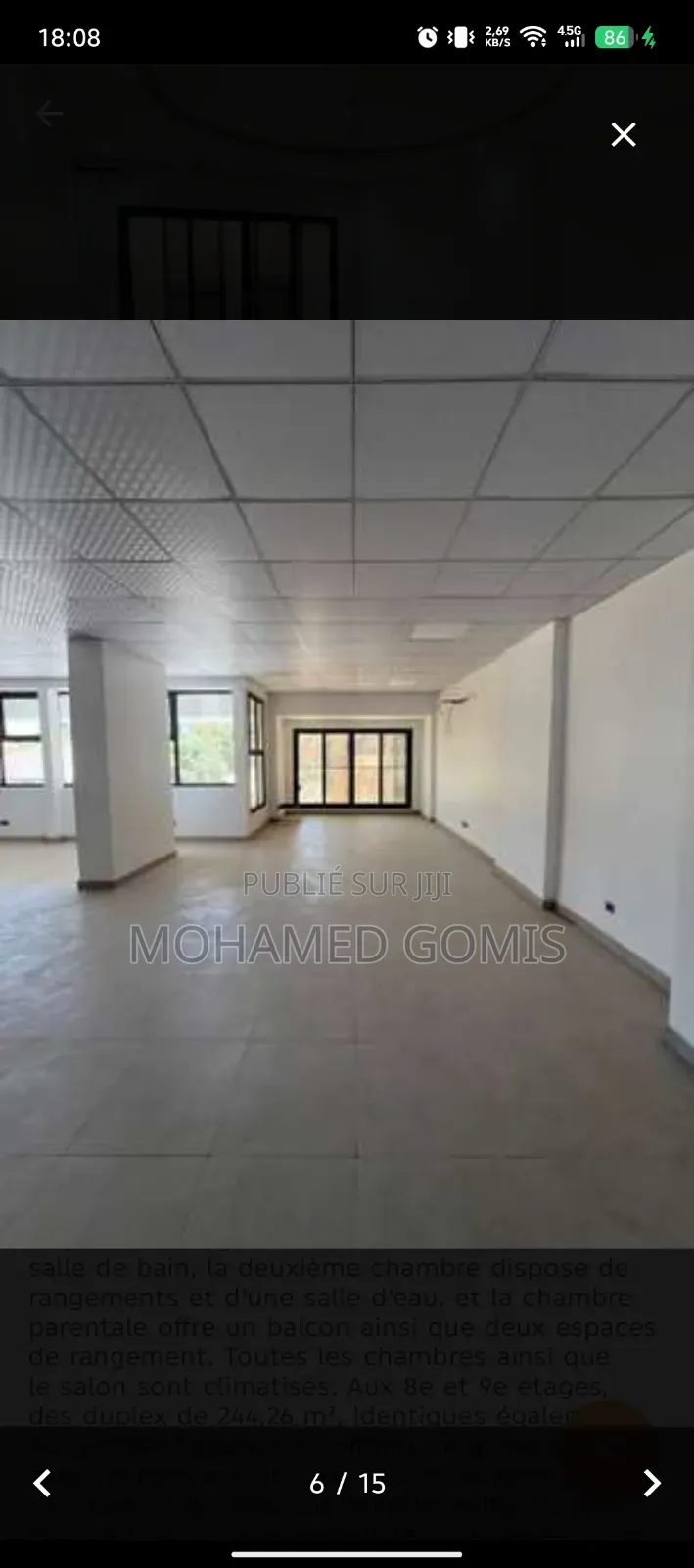 20chbre Appartement-terrasse dans Point E à Vendre