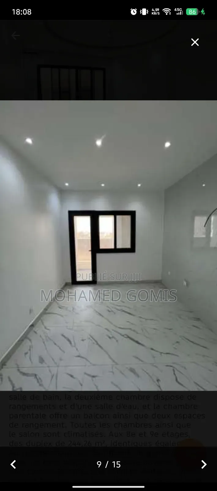 20chbre Appartement-terrasse dans Point E à Vendre
