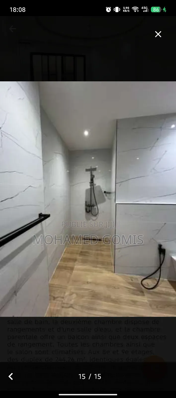20chbre Appartement-terrasse dans Point E à Vendre