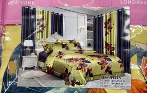 Ebsemble 8 Pièces Haute Qualité Avec 2 Rideaux Assortis – Style Luxe