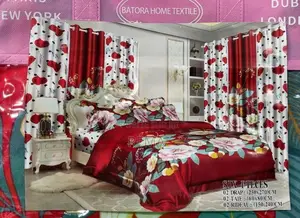Ebsemble 8 Pièces Haute Qualité Avec 2 Rideaux Assortis – Style Luxe