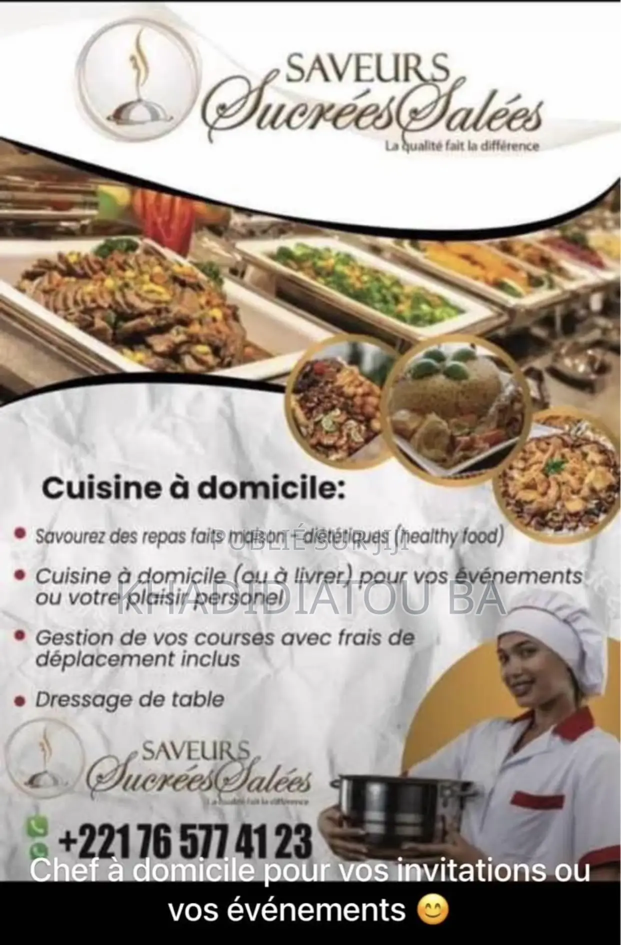 Traiteur/ Cuisine À Domicile
