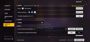 Compte Free Fire