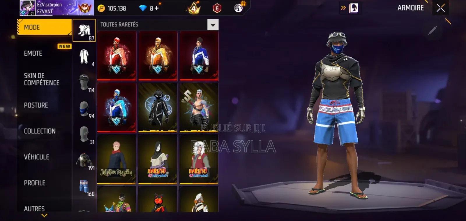 Compte Free Fire