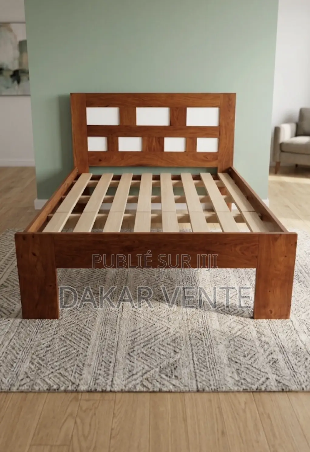 Lit 2 Places en Bois Massif