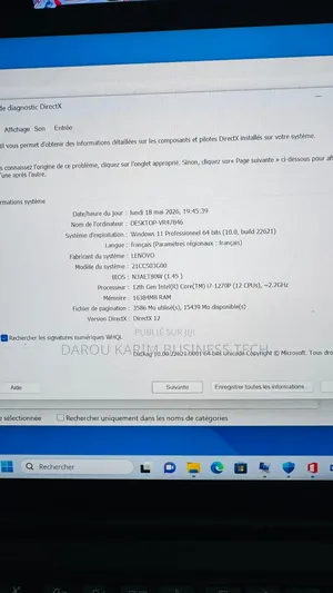 Nouveau Lenovo ThinkPad X1 Carbon 16GB Intel Core i7 SSD 512GB